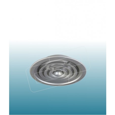 DIFUSORES CIRCULARES CONO FIJO ALU CON REGULACION Y PUENTE