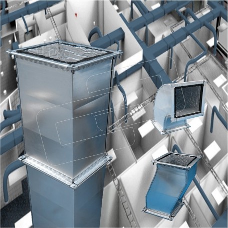 CONDUCTOS RECTANGULARES GALVANIZADOS PARA CLIMATIZACIÓN Y VENTILACIÓN | CONAIRE - PIB INTRAFLEX AL