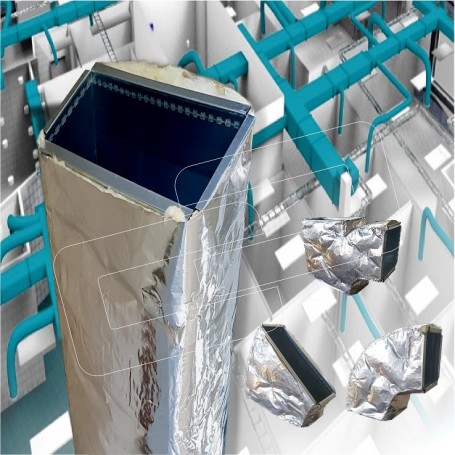 Redes de conductos para ventilación  de geometría rectangular