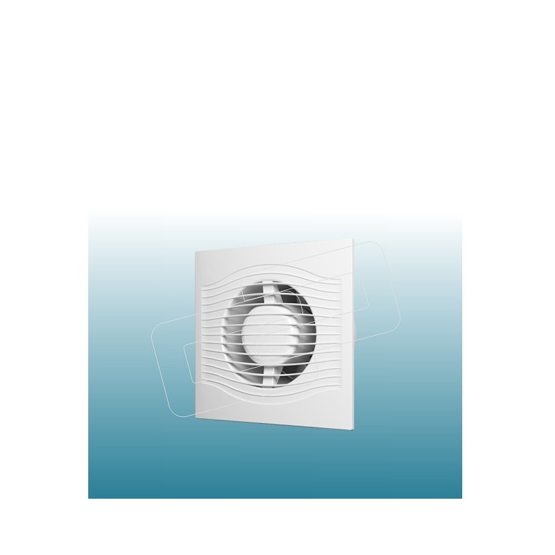 Sensor de humedad + Temporizador de retardo Tamaño de conducto de 100 mm  Ventilador de ventilación blanco Extractor de cocina de flujo de aire de  baño