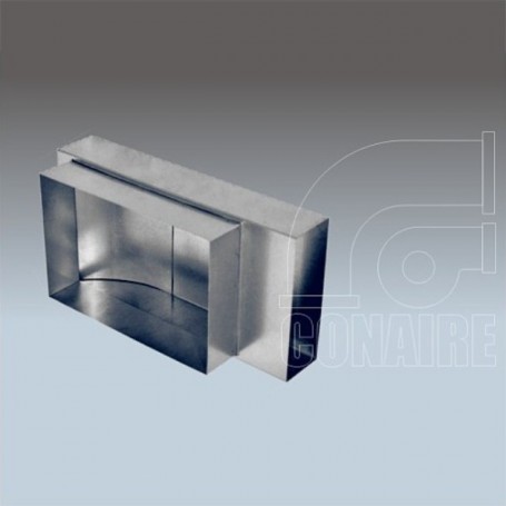 CODO CONEXIÓN REJILLA RECTANGULAR GALVANIZADO | JG MINI VENT - CONAIRE (1521)
