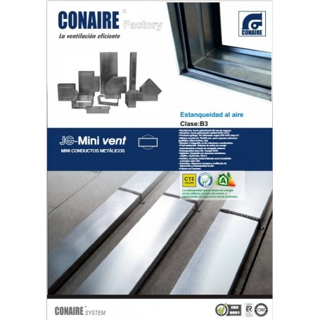 Catálogo conductos metálicos JG Mini vent |CONAIRE