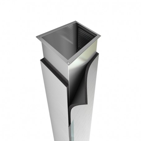 TRAMO RECTO CONDUCTO RECTANGULAR GALVANIZADO PARA CLIMATIZACIÓN Y VENTILACIÓN | CONAIRE - PIB EXTRAFLEX AL