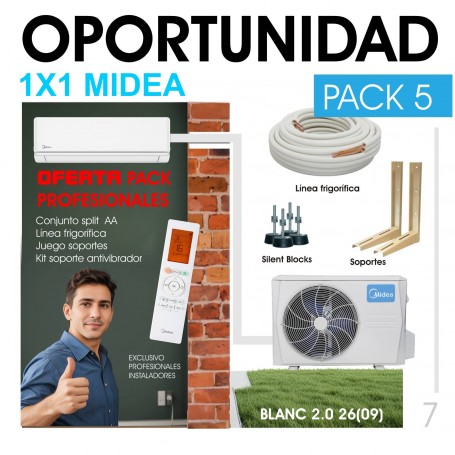 PACK (7) -PROMOCIÓN_PROFESIONAL (5x MIDEA)