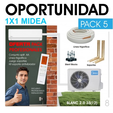 PACK (8) -PROMOCIÓN_PROFESIONAL (5x MIDEA)