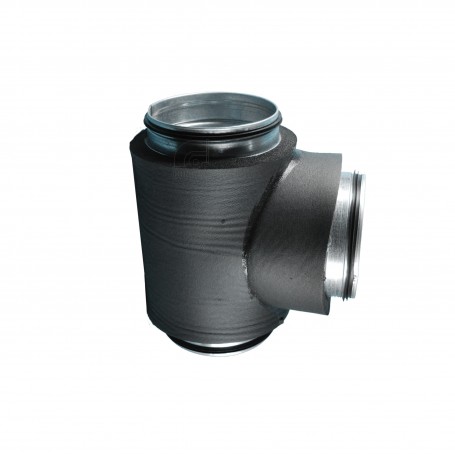 TE SIMPLE SEGMENTADA 90º GALVANIZADA CON AISLAMIENTO EXTERIOR | JG VENT EXTRAFLEX PLUS | CONAIRE (2637)