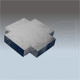 CRUZ RECTANGULAR HORIZONTAL GALVANIZADO |  JG MINI VENT - CONAIRE (2724)