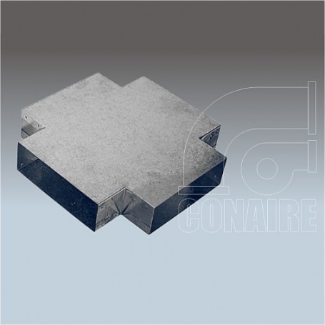 CRUZ RECTANGULAR HORIZONTAL GALVANIZADO |  JG MINI VENT - CONAIRE (2724)