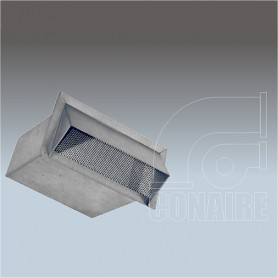 TOMA DE AIRE EXTERIOR  GALVANIZADA CON MALLA | JG MINI VENT - CONAIRE(2728)